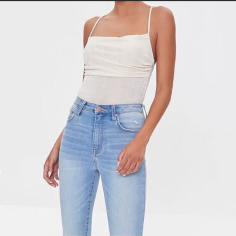 Crisscross Cowl Cami Bodysuit